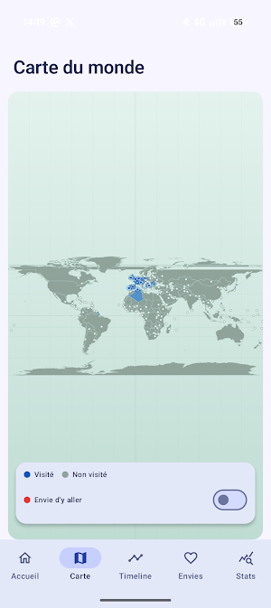RetroMap - Carnet de voyage Screenshot 2
