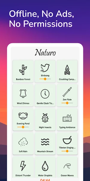 Naturo: Sleep & Nature Sounds Screenshot 3