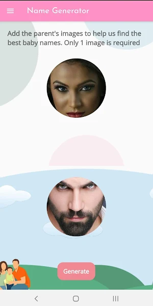 Baby Name Generator using phot Screenshot 1