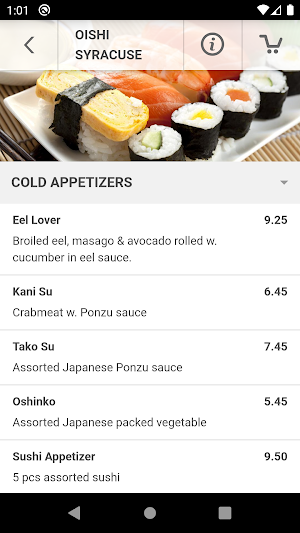 Oishi Syracuse Screenshot 2