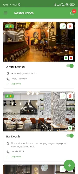 Mighty Food admin Screenshot 2
