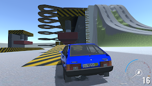 Car Crash Stunt ramp: Spusk 3D Screenshot 1