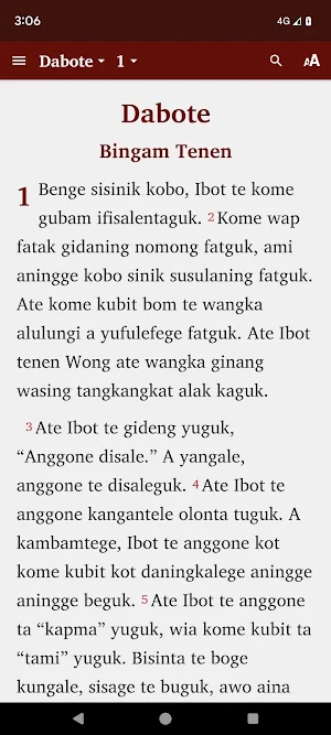 Finongan Scripture Screenshot 0