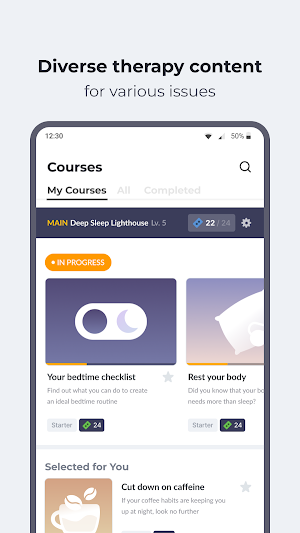 Lighthouse : Self-care app Screenshot 2