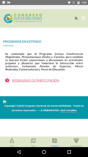 Congreso Sustentabilidad UNAM Screenshot 2