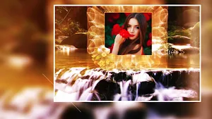 Beautiful Waterfall Photo Frames Greeting Cards Screenshot 2