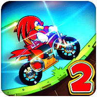 Knuckles Hedgehog Moto Climb