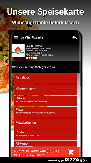 La Vita Pizzeria Hamm Screenshot 3