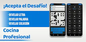 Crucigrama: Cocina Profesional Screenshot 1
