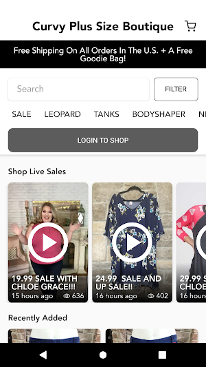 Curvy Plus Size Boutique Screenshot 1