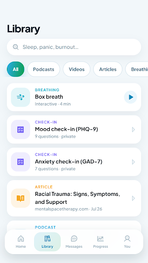 MentalSpace Screenshot 2
