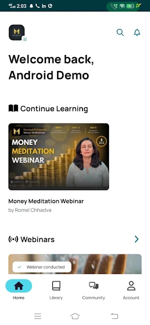 Money Meditation School Screenshot 2