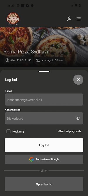 Roma Pizza Sydhavn Screenshot 1