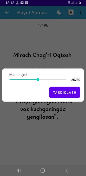 HayotYutqazganJoydanBoshlanar Screenshot 3
