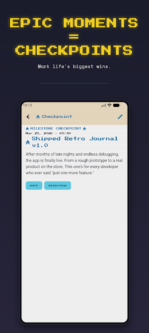 Retro Journal Screenshot 3
