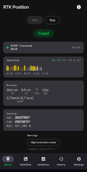RTK Position Screenshot 0
