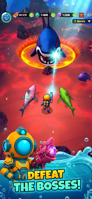 Aqua Hero : Deep Survival Screenshot 1