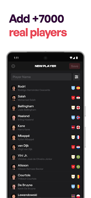 MyLineups - Lineup Builder Screenshot 2