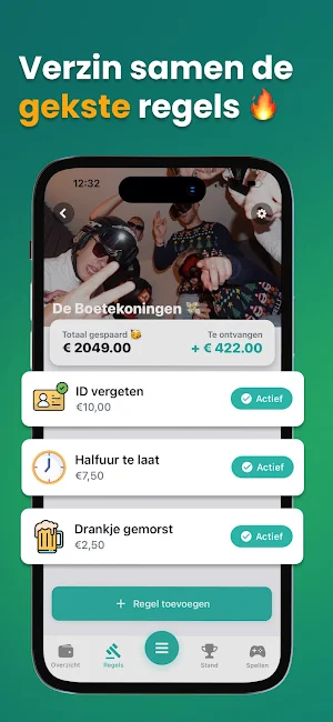 Vriendenpot: Boetepot en teams Screenshot 1