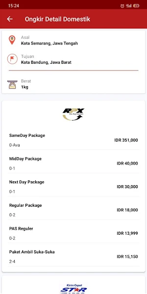 Cek Ongkir Cek Resi Lengkap Domestik Internasional Screenshot 1