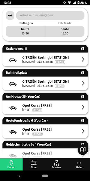 YourCar Carsharing Screenshot 2