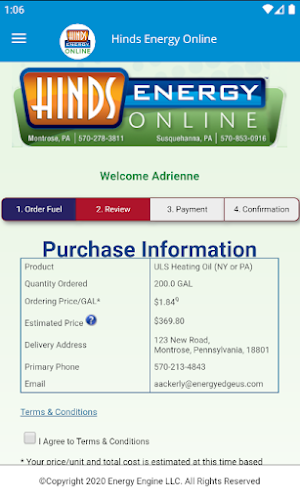 Hinds Energy Online Screenshot 2