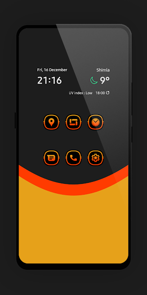 Funky Orange Icon Pack Screenshot 0