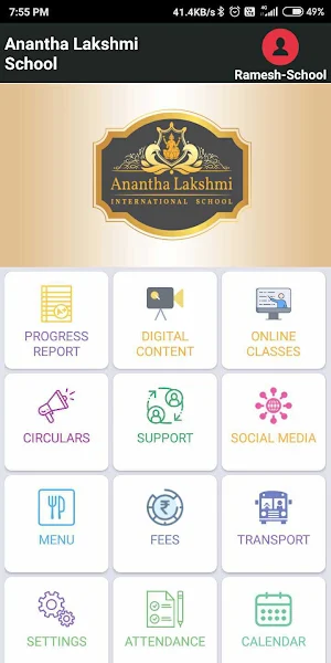 Ananthalakshmi International School - Parent App Screenshot 2