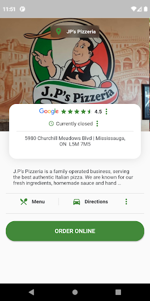 JP’s Pizzeria Screenshot 1