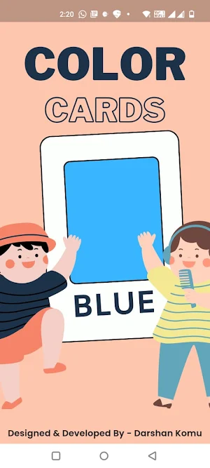 Color flashcard for kids Screenshot 0