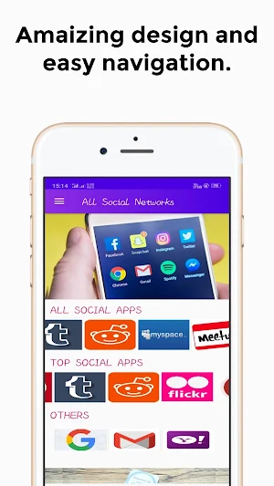 All Social Networks - All social media in one app Screenshot 1
