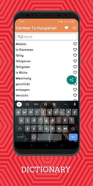 German To Hungarian Dictionary Screenshot 1
