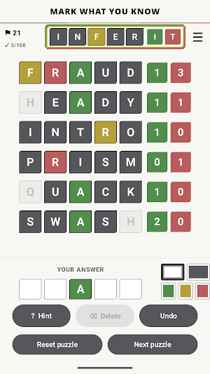 InferIt: Word Logic Game Screenshot 1