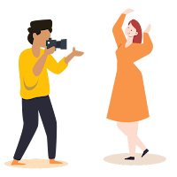 Posing Camera for Photographer