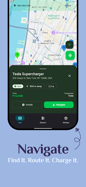 Near Charge: Find EV Chargers Screenshot 2
