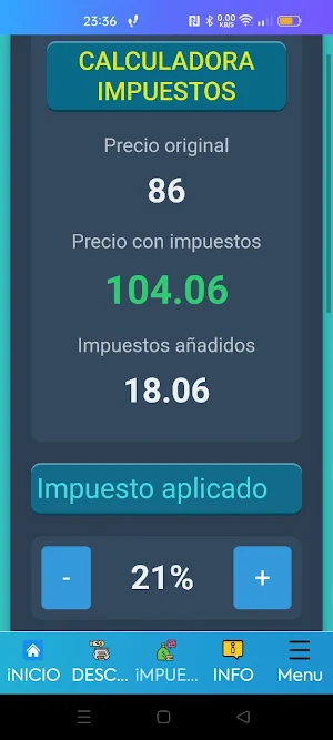 Calculadora de descuentos Screenshot 2