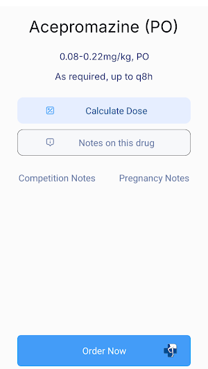 RRVP Equine Formulary Screenshot 1