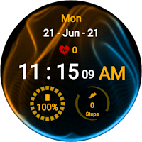 Colorful Smoke Watch Face