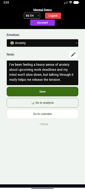 Mental Detox Screenshot 0