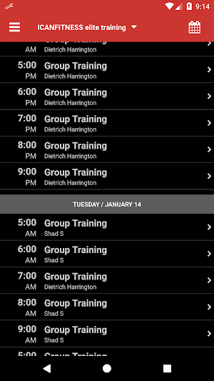 ICANFITNESS elite training Screenshot 2
