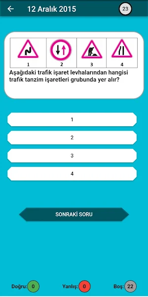 Ehliyet Sınavı Bilgi Kartları Screenshot 2