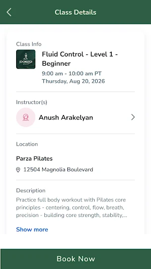 Parza Pilates Screenshot 1