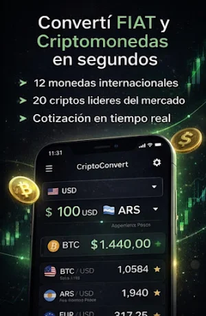 CriptoConvert Screenshot 2