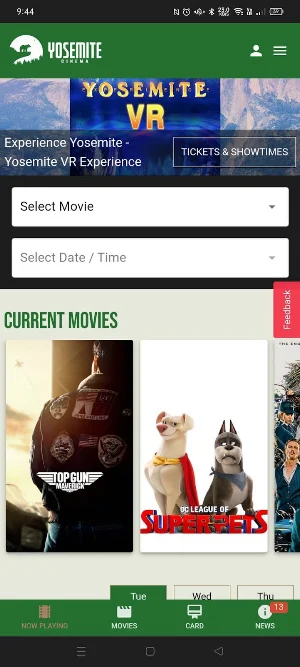 Yosemite cinema Screenshot 3