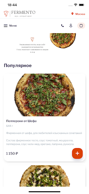 FERMENTO pizza Screenshot 0