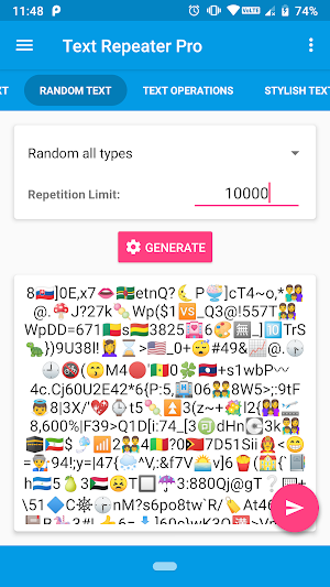 Text Repeater PRO Screenshot 2