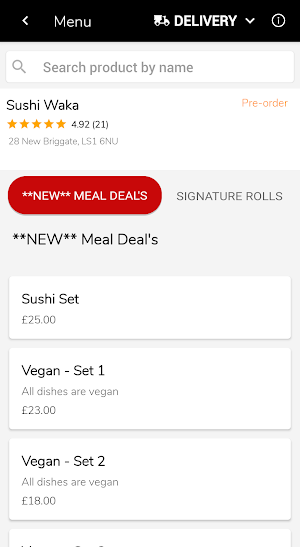 Sushi Waka Leeds Screenshot 1