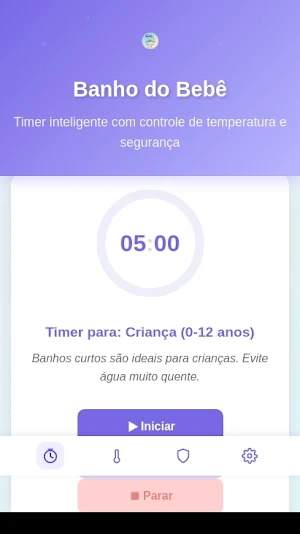 Cronômetro de Banho do Bebê Screenshot 1