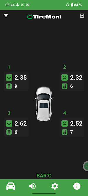 TireMoni TPMS Connect Screenshot 1