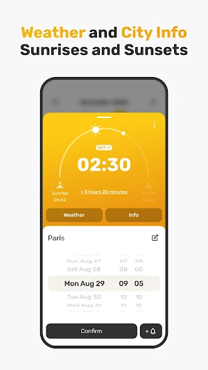 World Clock Widget & Weather Screenshot 2